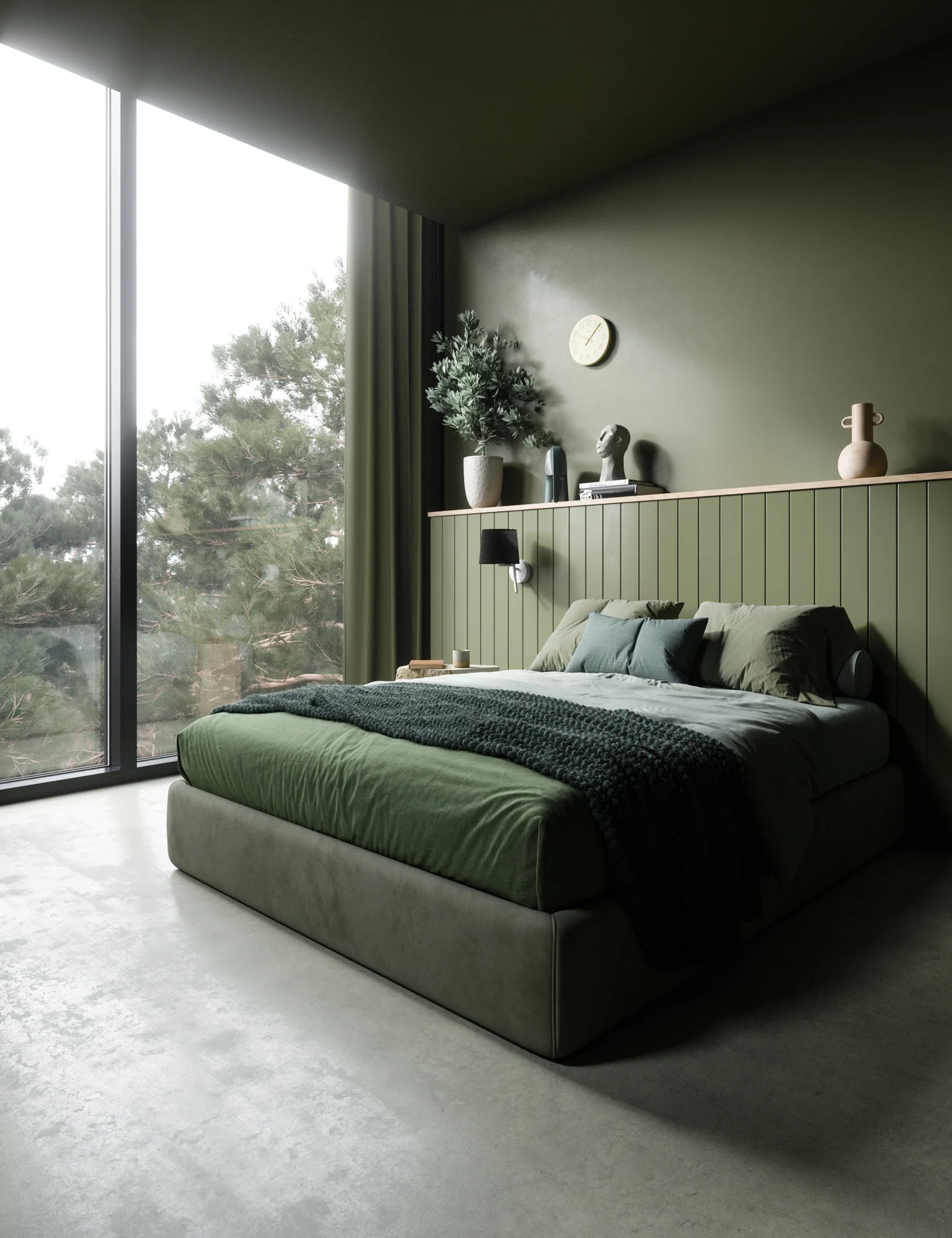 Bedroom Scene, view 1 — 3D visualization by Bend Photons