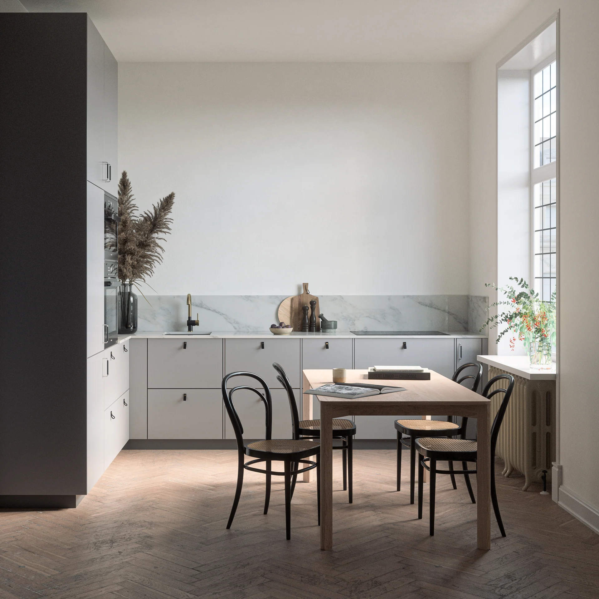 Scandinavian Interior, view 1 — 3D visualization by Bend Photons